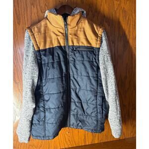 Distortion Puffer Hooded Jacket